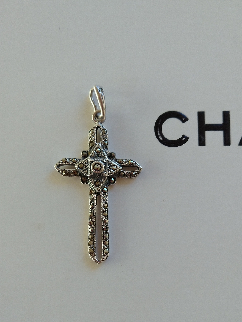 Vintage 925 Sterling Silver Cross Pendant